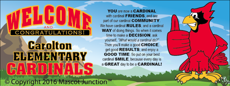 Cardinal Banner PBIS poster cardinal